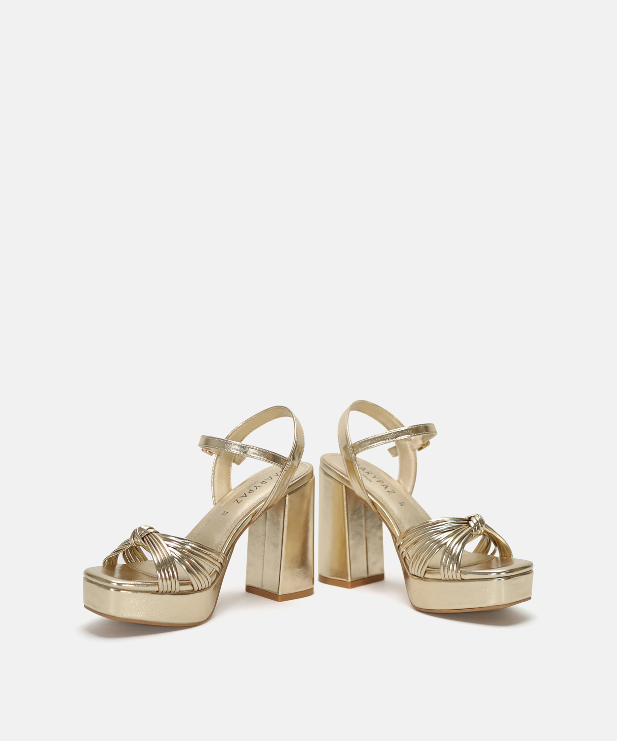 Sandalia plataforma tiras nudo image number null